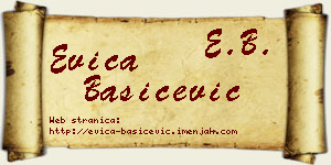 Evica Bašičević vizit kartica
